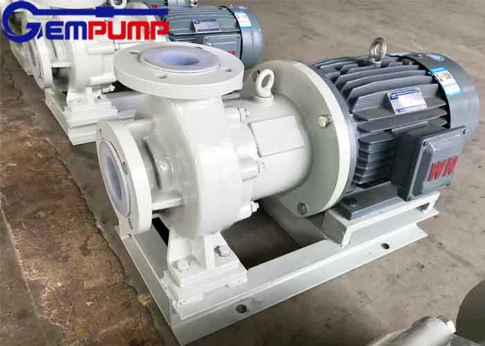 Chemical Industry FEP Lined Magnetic Centrifugal Pump AC220V No Leakage